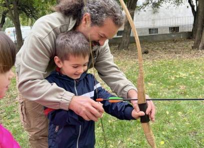 “Спорт на открито” - дейност по проект “Клуб здраве” по НП ”Хубаво е в детската градина” с горски педагог Боян Топузов и децата от 3 група на сграда 2.